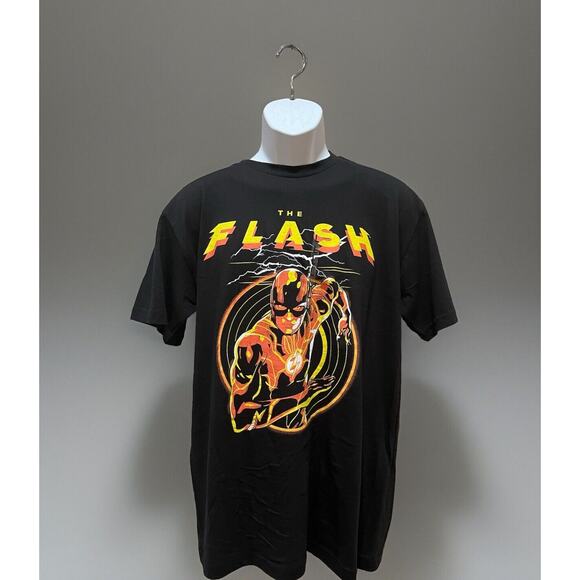 The Flash Ripping Apart T Shirt Licensed Comic Book Tee Black L - Picture 1 of 5